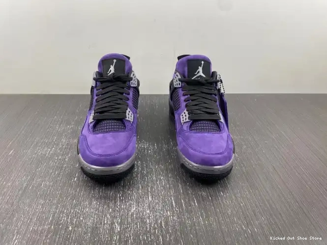 Kick Theory x Suede Scott Jordan 4 Purple Air Travis 0623